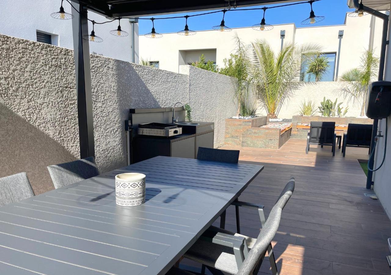 Villa Contemporaine Avec Piscine Chauffee Proche Des Plages Sauvian Zewnętrze zdjęcie