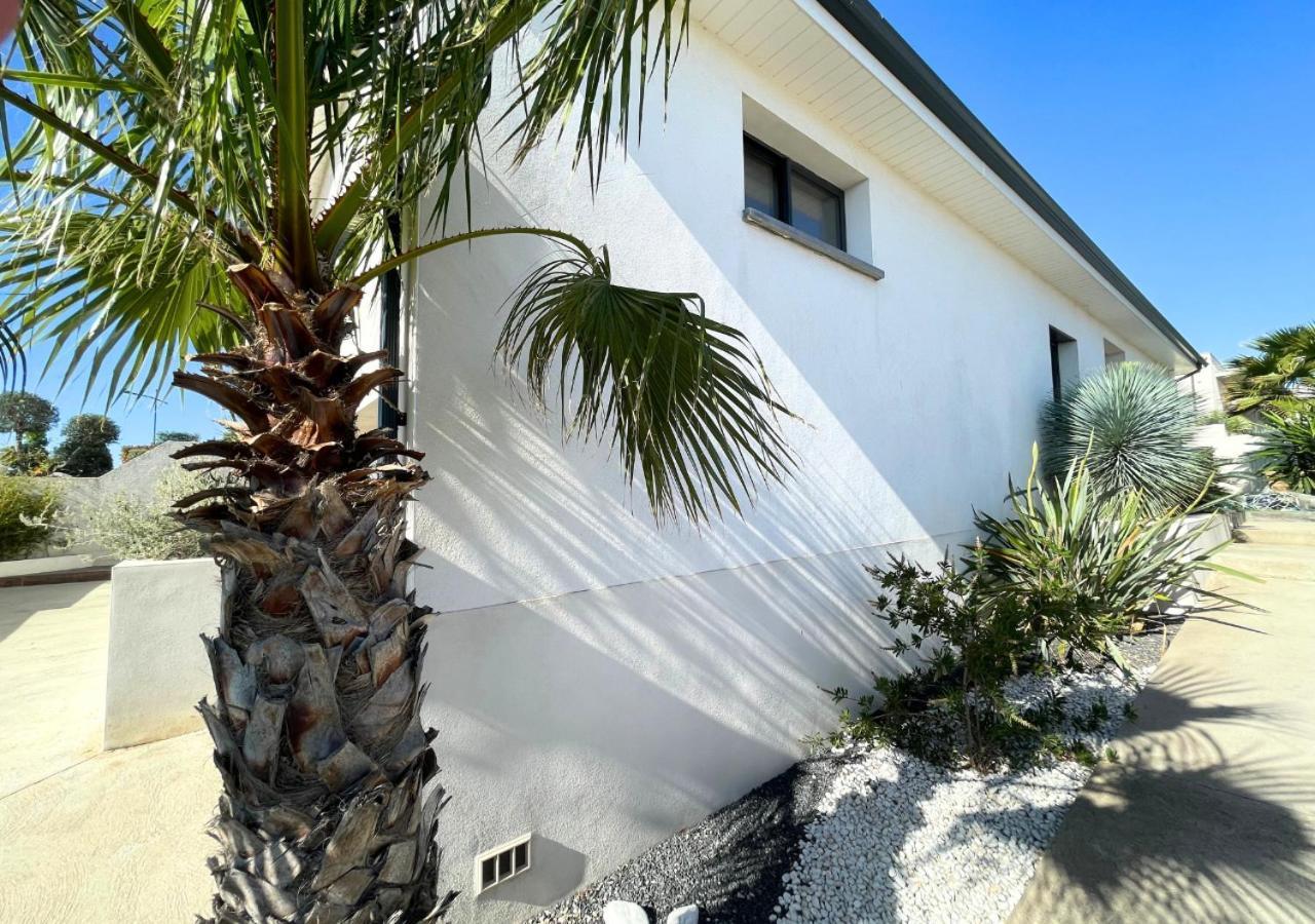 Villa Contemporaine Avec Piscine Chauffee Proche Des Plages Sauvian Zewnętrze zdjęcie