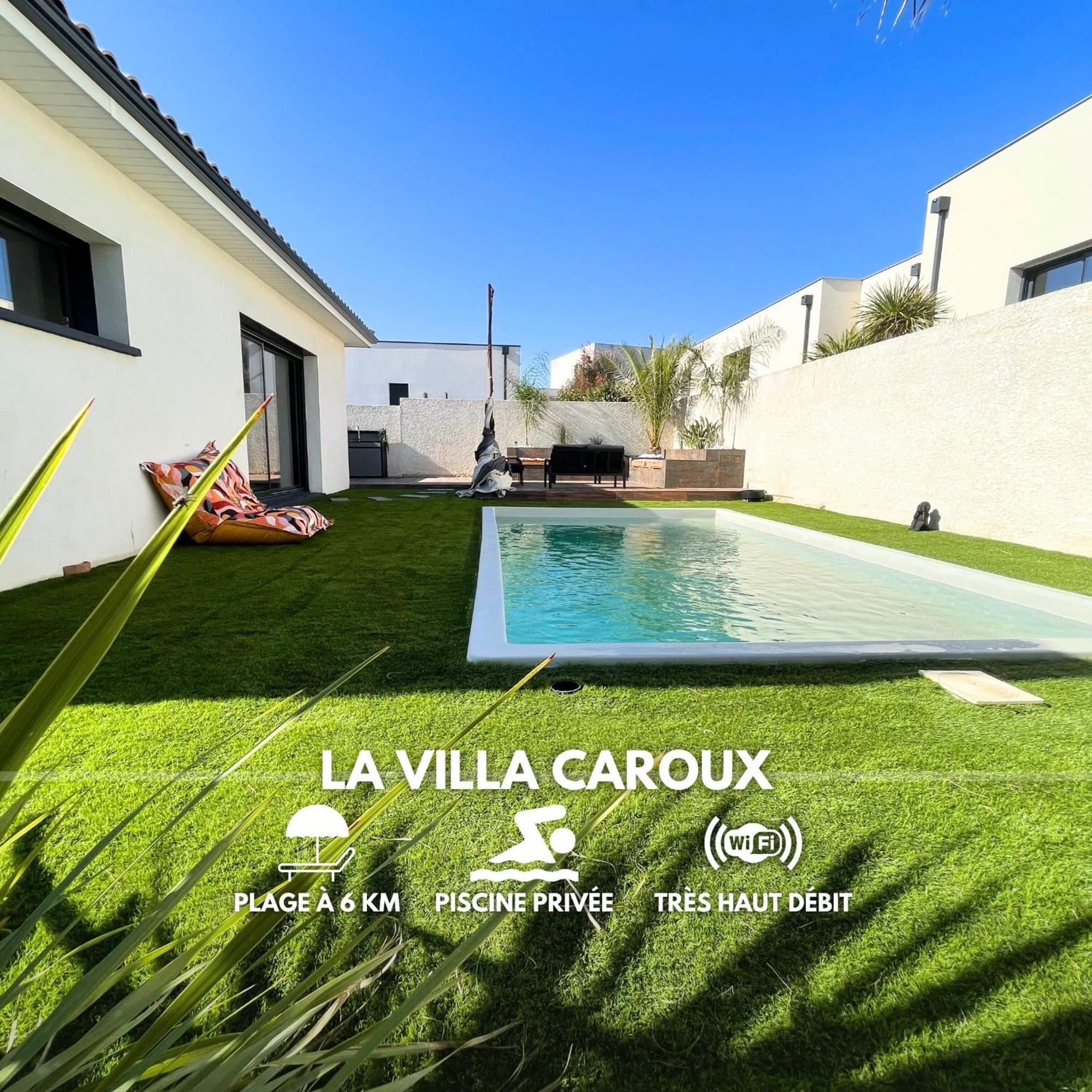 Villa Contemporaine Avec Piscine Chauffee Proche Des Plages Sauvian Zewnętrze zdjęcie